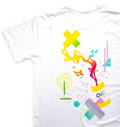 The Flavour Explosion Tee (Heavyweight Organic Cotton) White